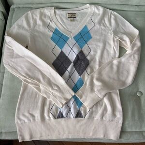 Heritage Collection by Bass Argyle Sweater 100% Cotton